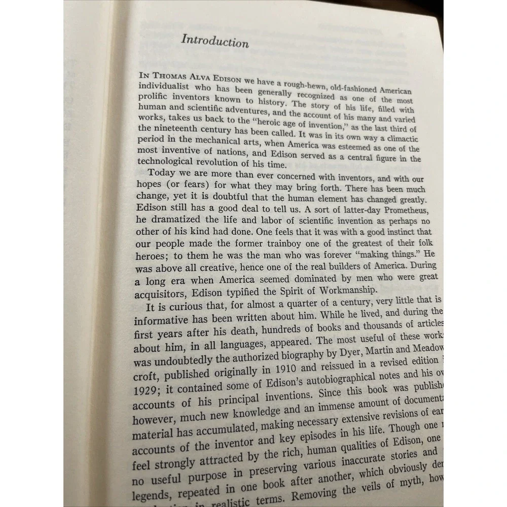 EDISON:‎ A Biography by Matthew Josephson 1959 1st edition Hardcover